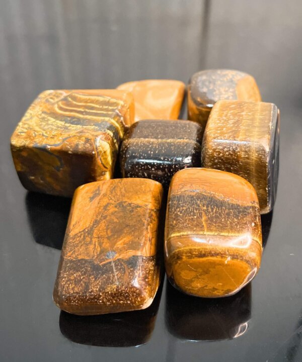Natural Tiger Eye Tumble Stone for Reiki Healing, Crystal Healing and Energy Healing