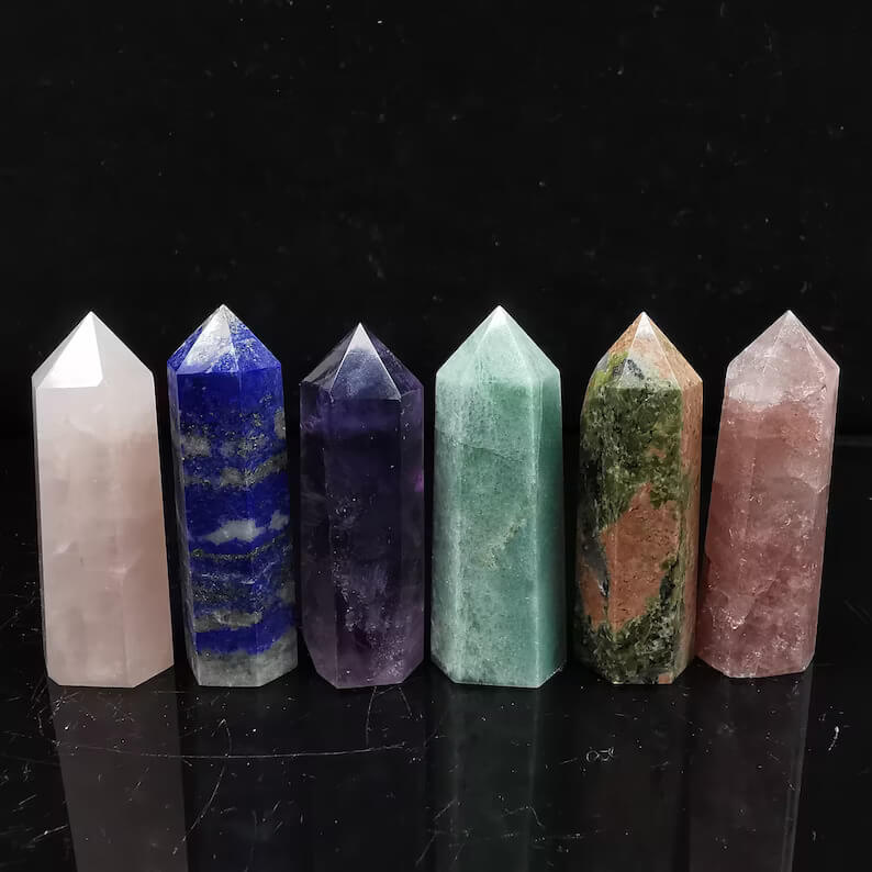 crystals and gems